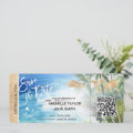 Save the Date Boarding Pass Map Cruise QR Code Inv Invitation | Zazzle
