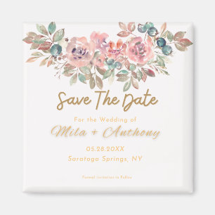 Save the Date Bohemian Magnet