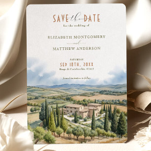 Save The Date Borgo di Castelvecchio, Italy Invitation