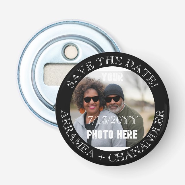 Save the Date Bottle Opener (Personalized) (Front)