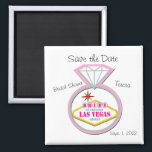 Save the Date Bridal Shower Las Vegas Magnet<br><div class="desc">Save the Date Bridal Shower Las Vegas  2 inch Magnet
personalize with bride to be name and date</div>