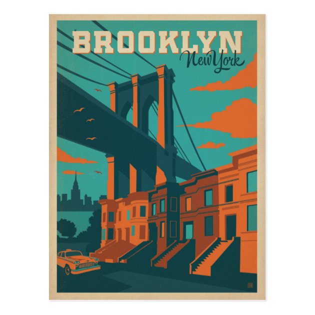 Save The Date | Brooklyn, NY Postcard