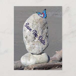 Save The Date Butterfly Postcard