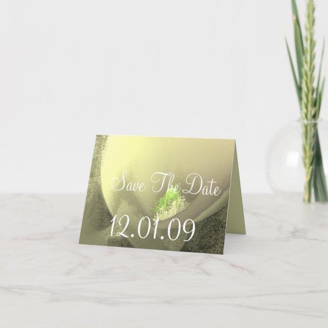 Save the Date Cala Lily - Lavender - Customized Invitation (Front)