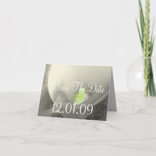 Save the Date Cala Lily - Warm Grey Announcement