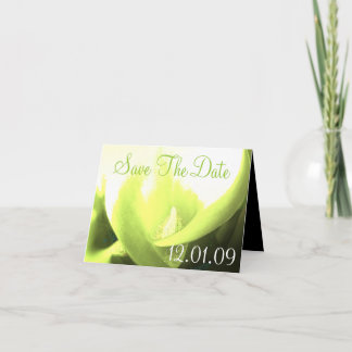Save the Date Cala Lily - Yellow and Green Invitation