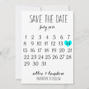 Save The Date Calendar