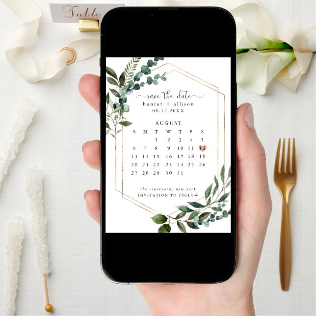 Save The Date Calendar (Front Digital)