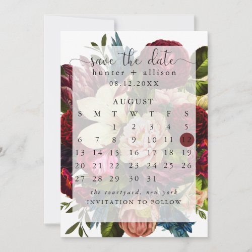 Save The Date Calendar