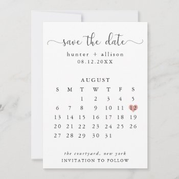 Save The Date Calendar
