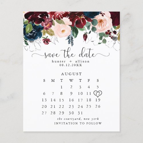 Save The Date Calendar