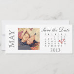 Save The Date Calendar: May 2013 at Zazzle