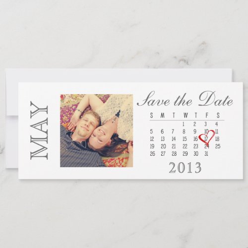 Save the Date Calendar May 2013