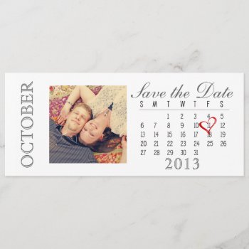 Save The Date Calendar: October 2013 by delightfulphoto at Zazzle
