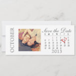 Save The Date Calendar: October 2013 at Zazzle