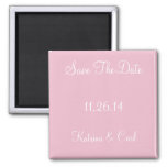 Save The Date Cameo Pink Magnet at Zazzle