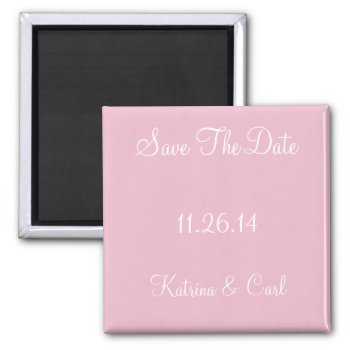 Save The Date Cameo Pink Magnet by Kullaz at Zazzle