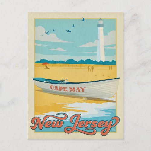 Save the Date  Cape May NJ Announcement Postcard