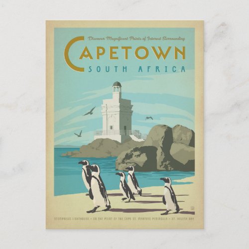 Save the Date  Cape Town South Africa Announcement Postcard