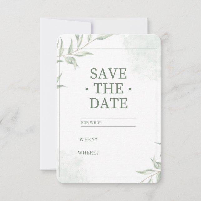 Save the date card (Front)