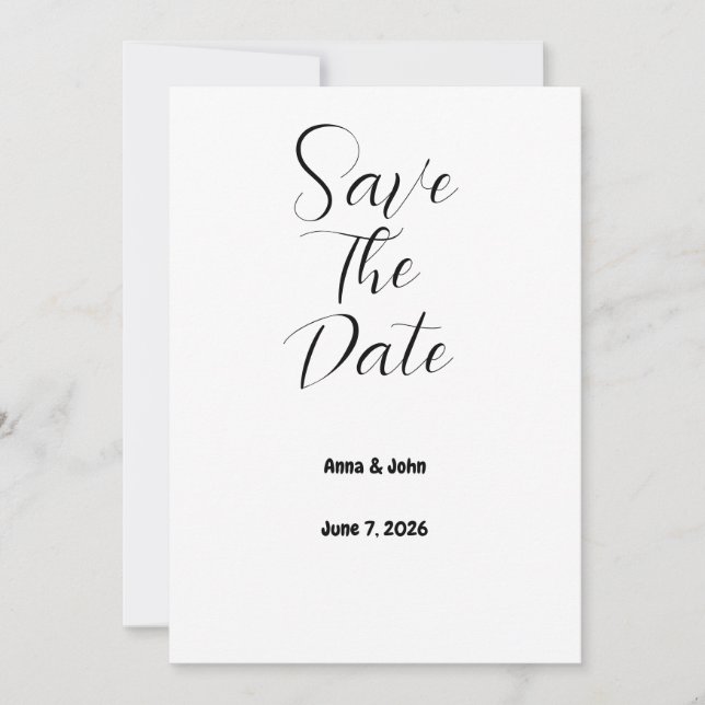 Save the Date card (Front)