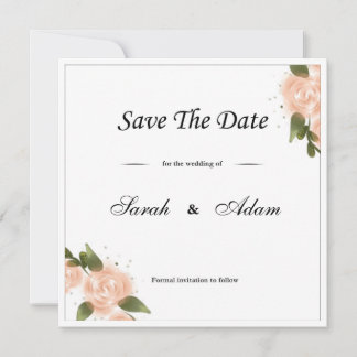 Save The Date card