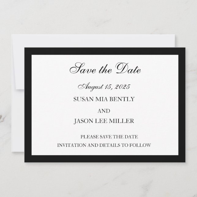 Save The Date Card (Front)