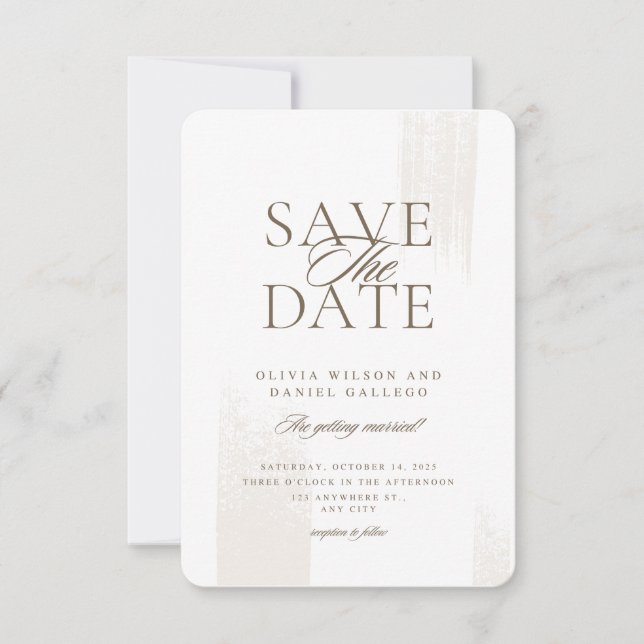 Save the date card design (Front)