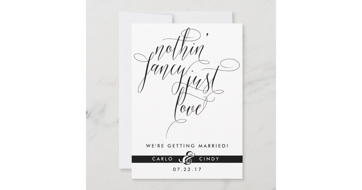 Save The Date Card | Elopement Announcement | Zazzle.com