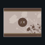 SAVE THE DATE CARD :: floral silhouette landscape<br><div class="desc">Set the tone for your wedding with some fabulous stationery to announce your engagement and let your guests know the date of your wedding well ahead of time. Add your own details with the customise option - wow your guests! Do you have a specific colour scheme in mind? All designs...</div>
