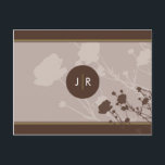 SAVE THE DATE CARD :: floral silhouette landscape<br><div class="desc">Set the tone for your wedding with some fabulous stationery to announce your engagement and let your guests know the date of your wedding well ahead of time. Add your own details with the customise option - wow your guests! Do you have a specific colour scheme in mind? All designs...</div>