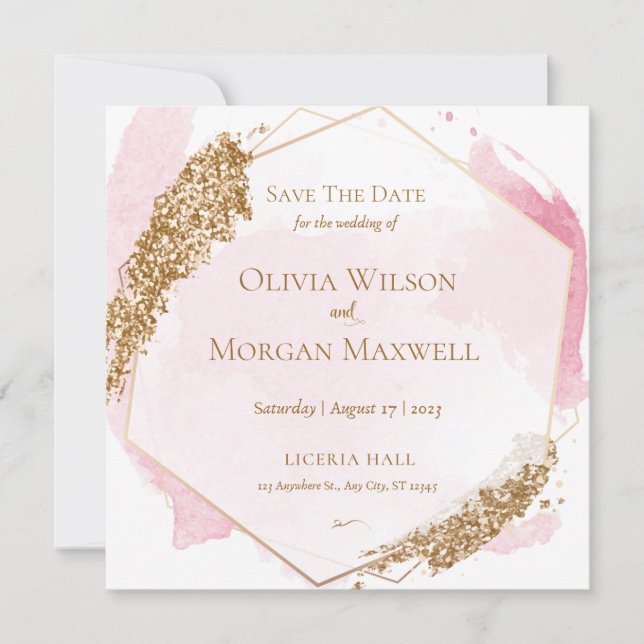 Save The Date Card For The Wedding Invitations (Front)