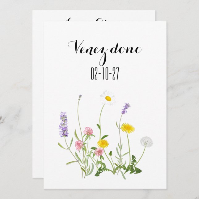 Save the date card, rustic wedding, boho wedding i invitation (Front/Back)
