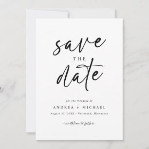 Save the Date Cards Modern Minimalist Fun