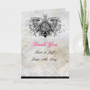 Save the Date Cards- Winged Celtic Gaelic Knot Thank You Card