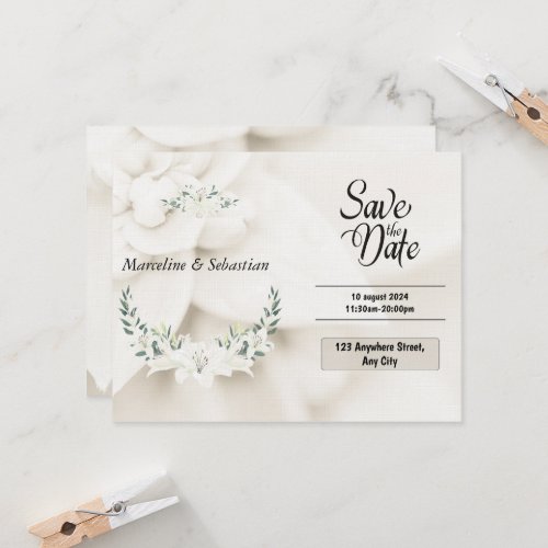 Save the date  Casual wedding invitation cards