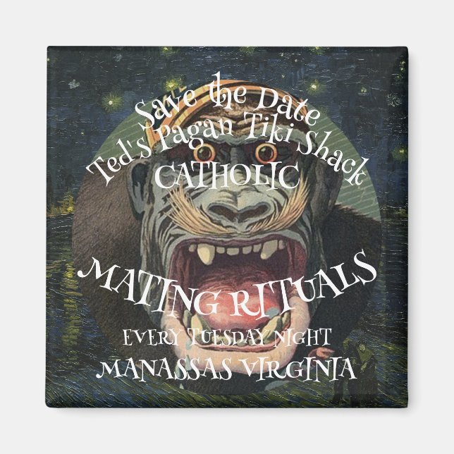 SAVE THE DATE CATHOLIC MATING RITUALS TUESDAY MAGNET (Front)