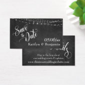 Save the Date Chalkboard Lights Wedding Details (Desk)