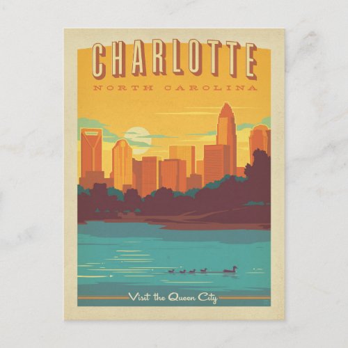 Save the Date _ Charlotte NC Announcement Postcard