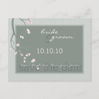 SAVE THE DATE :: cherry blossom Postcard