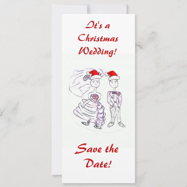 Save the Date/Christmas Wedding Date (Front)