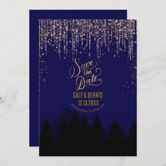 Save the Date Christmas Wedding Invitation