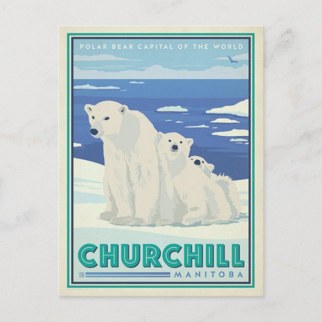Save the Date | Churchill, Manitoba Announcement Postcard (Front)