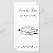 Save the Date Cinderella Slipper Fairytale Art (Front/Back)