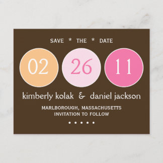 "Save the Date" Circles Save The Date