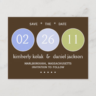 "Save the Date" Circles Save The Date