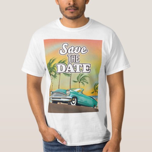 Save the Date Classic car  T_Shirt