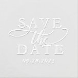 Save the date classic elegant custom wedding embosser<br><div class="desc">When you're announcing your engagement and sending save the dates, complete the suite with this elegant embosser featuring a beautiful and timeless save the date type treatment along with custom text that can include the date, your names or both. Designed to coordinate with the Lea Delaveris Design Elegant Save the...</div>