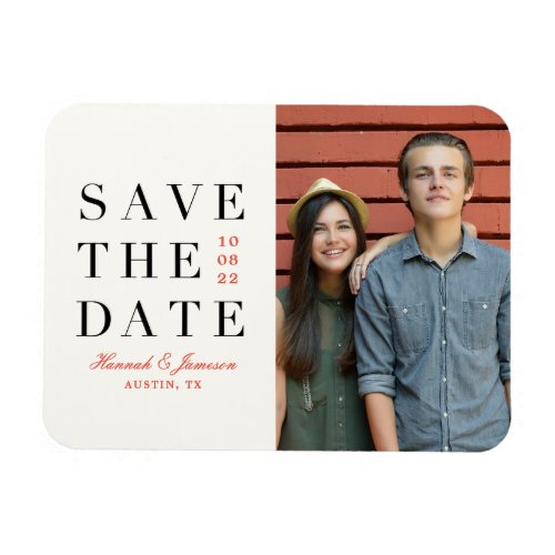 Save The Date Classic Match Postcard Magnet