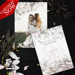 Save the Date | Classic Modern Ivory and Blush  Invitation